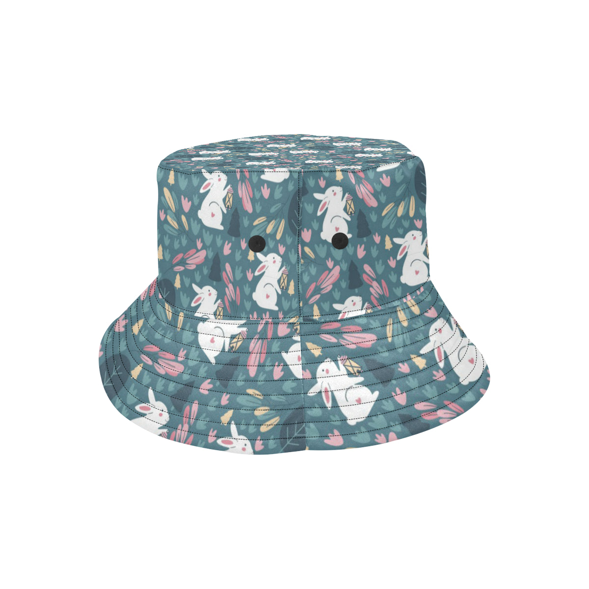 Rabbit Pattern Print Design RB013 Unisex Bucket Hat