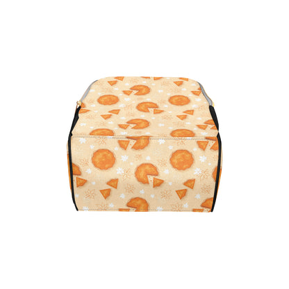 Pie Pattern Print Design A01 Diaper Bag Backpack
