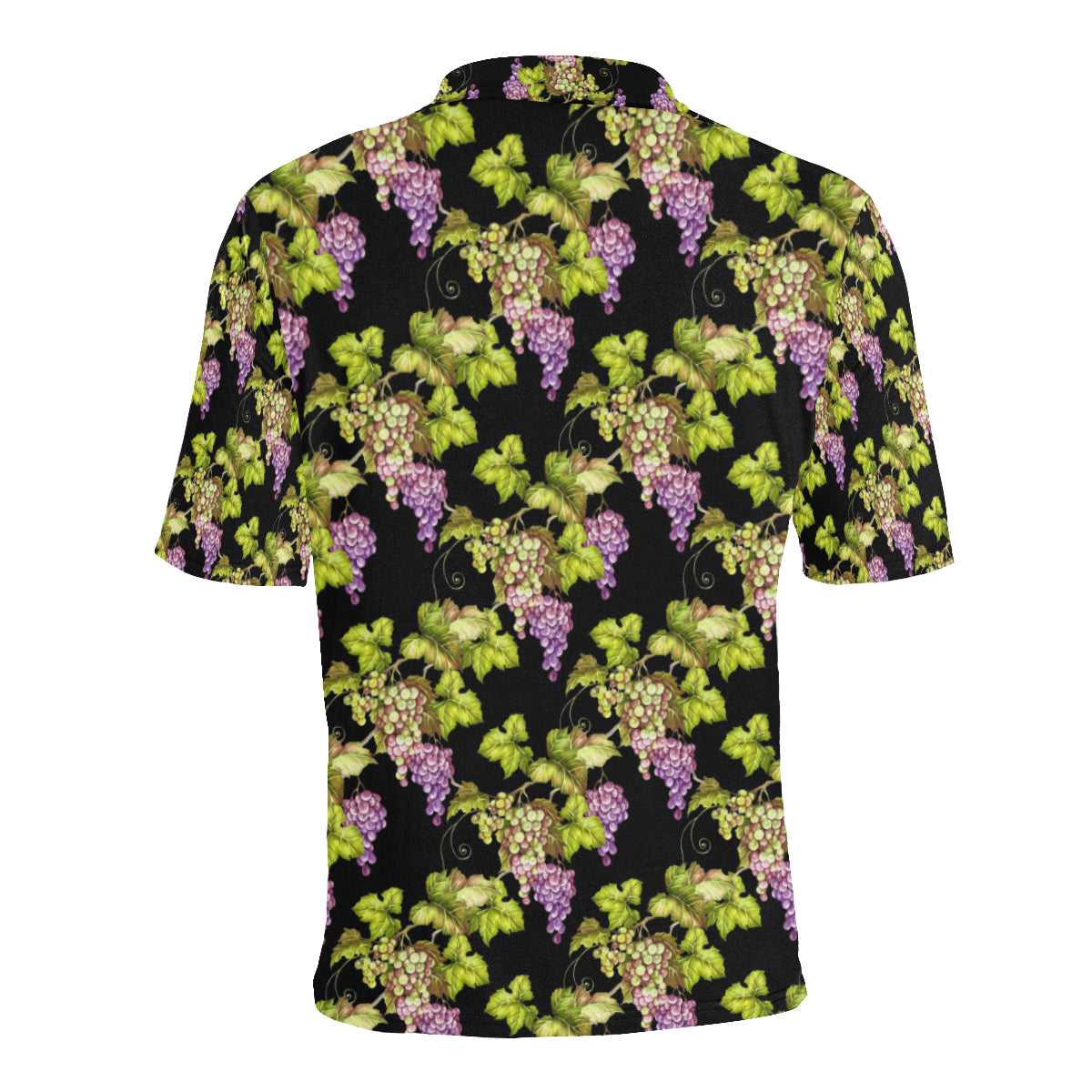 Grape Pattern Print Design GP04 Men Polo Shirt