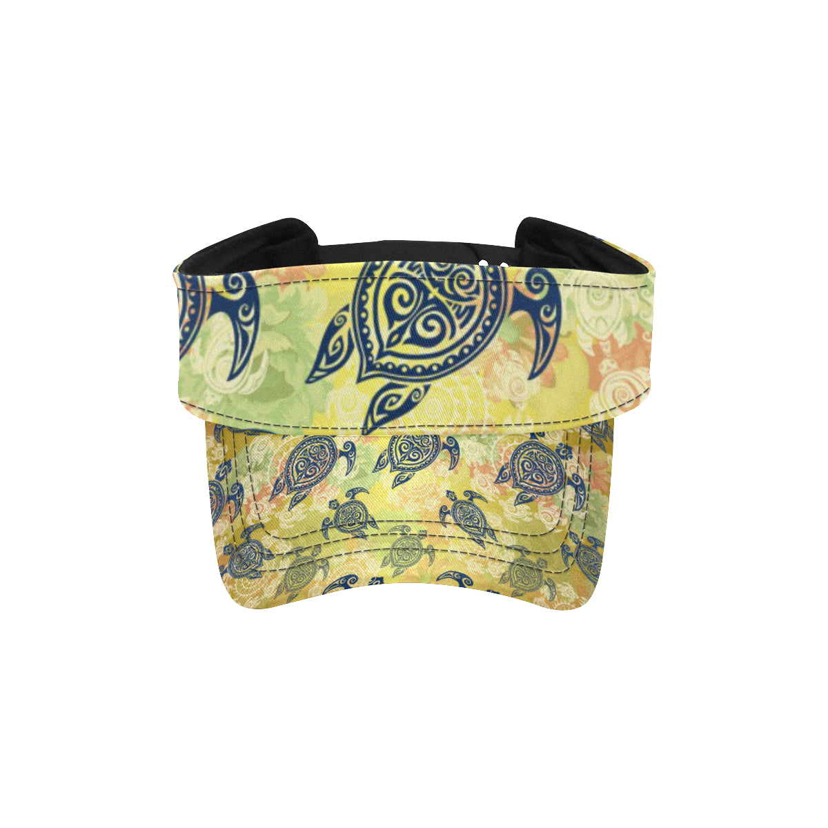 Hawaiian Turtle Tribal Design Print Unisex Sun Visor