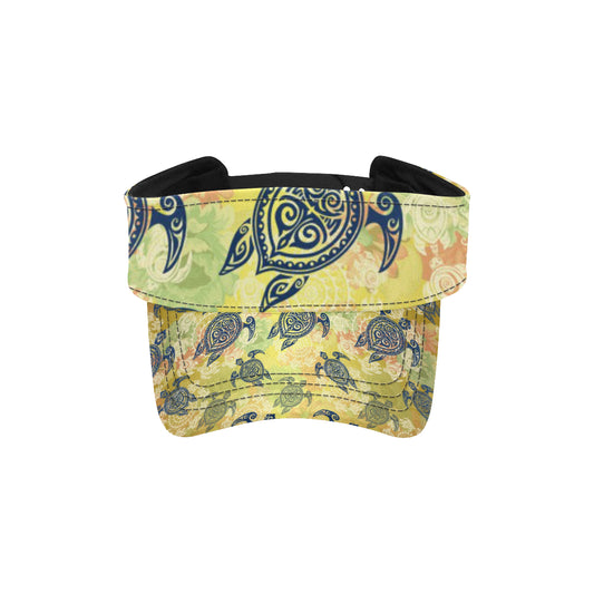 Hawaiian Turtle Tribal Design Print Unisex Sun Visor