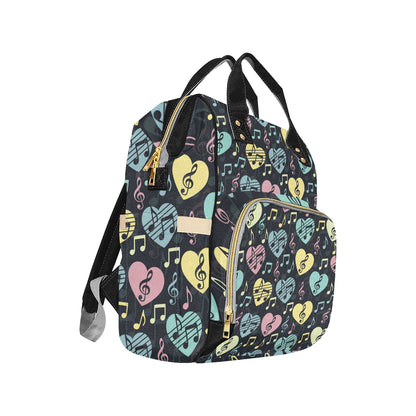 Music note Pattern Print Design A03 Diaper Bag Backpack