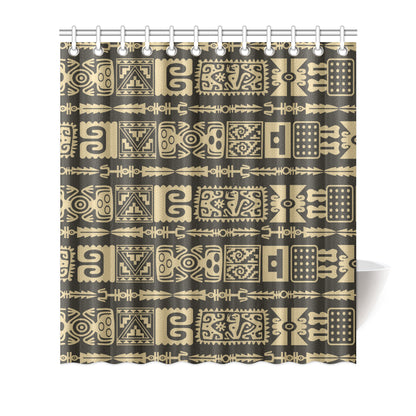 Mayan Pattern Print Design 03 Shower Curtain