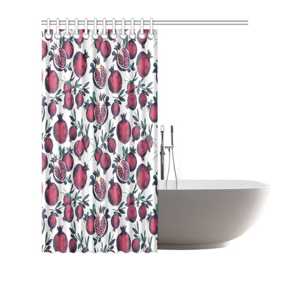 Pomegranate Pattern Print Design PG01 Shower Curtain