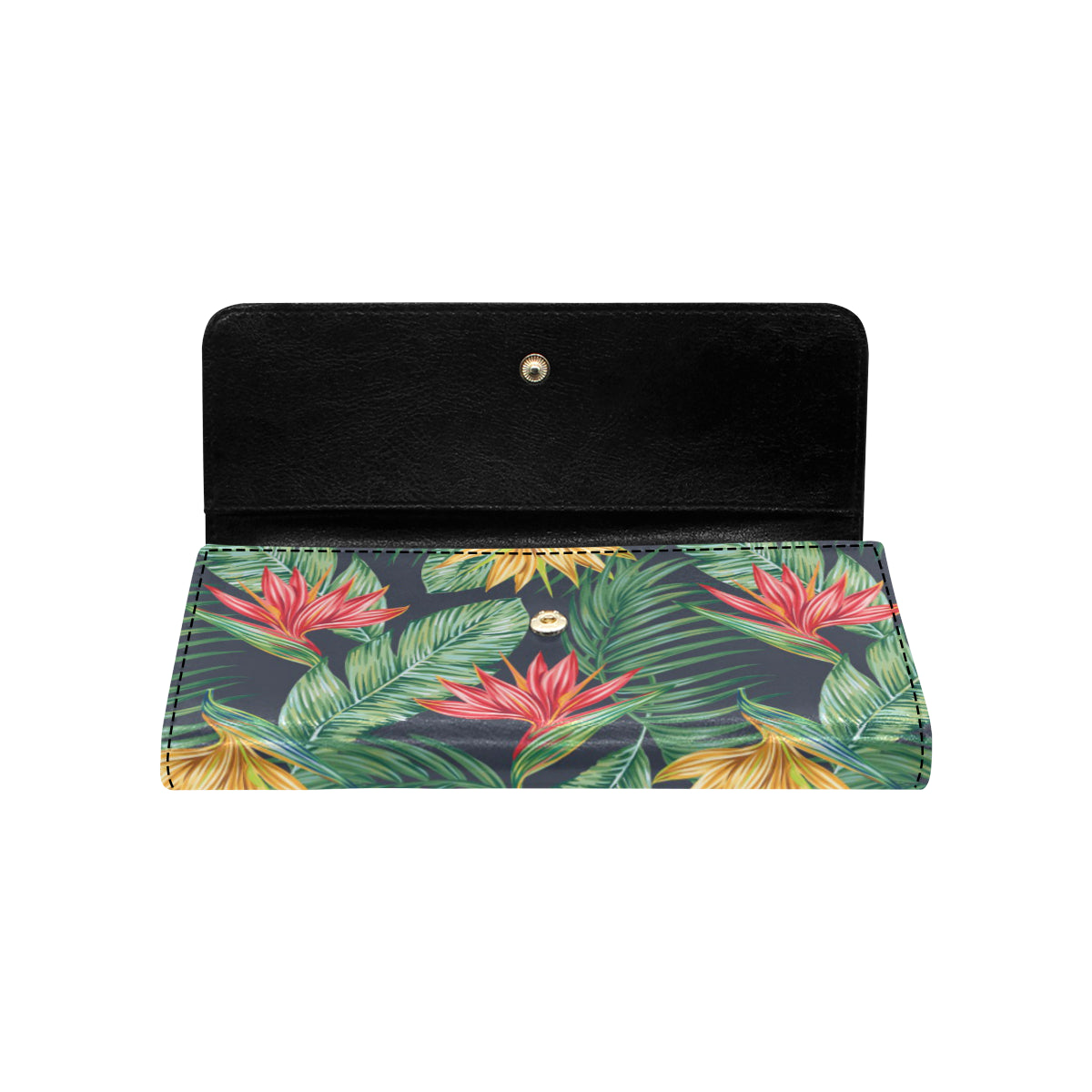 Bird Of Paradise Pattern Print Design BOP09 Women's Trifold Wallet