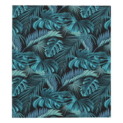 Palm Leaf Pattern Print Design A03 Premium Quilt