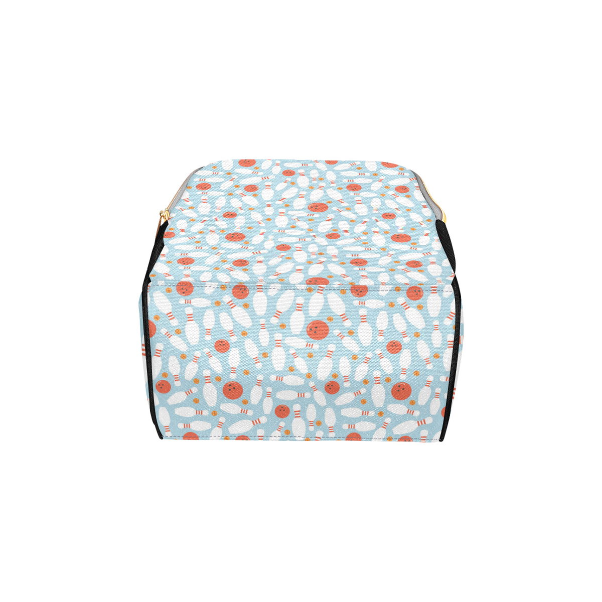 Bowling Pattern Print Design 09 Diaper Bag Backpack