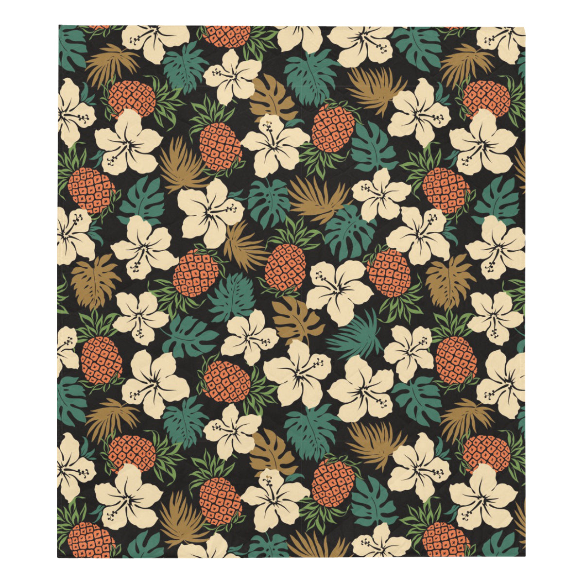 Hawaiian Themed Pattern Print Design H08 Premium Quilt