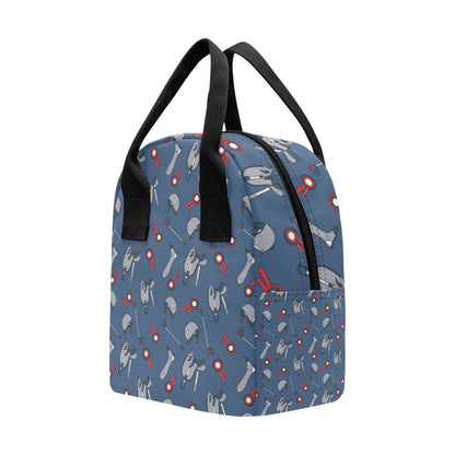 Equestrian Equipment Background Insulated Lunch Bag