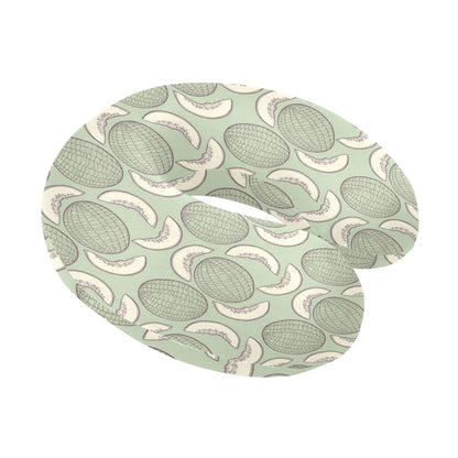 Cantaloupe Pattern Print Design 01 U-Shaped Travel Neck Pillow
