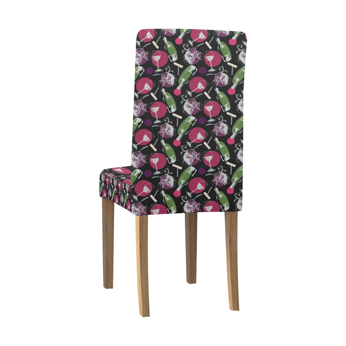 Wine Print Design LKS307 Dining Chair Slipcover
