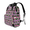 Hibiscus Pink Zigzag Line Pattern Design LKS307 Diaper Bag Backpack