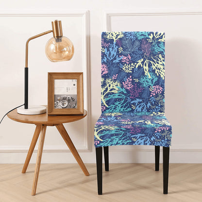 Seaweed Print Design LKS301 Dining Chair Slipcover