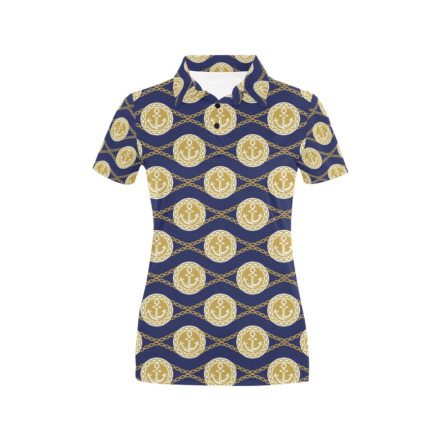 Anchor Luxury Pattern Women's Polo Shirt