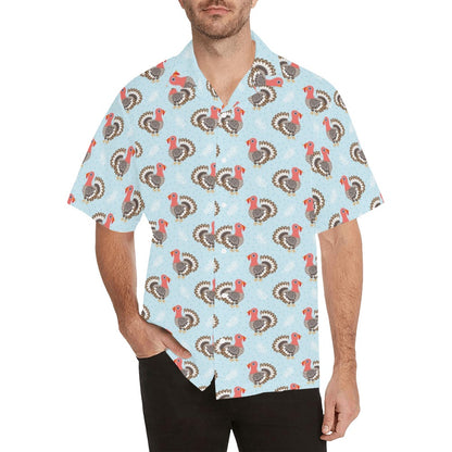 Turkey Print Design LKS403 Men's Men's Hawaiian Shirt