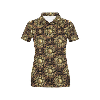 Ancient Greek Print Design LKS3012 Women's Polo Shirt