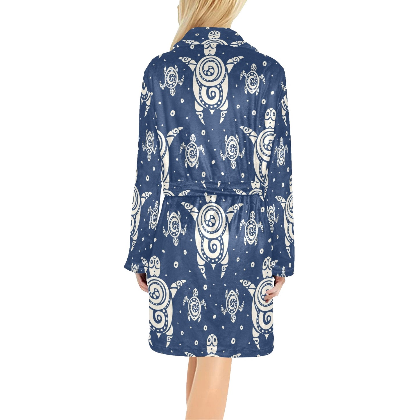 Sea Turtle Tribal Women's Fleece Robe
