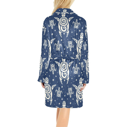Sea Turtle Tribal Women's Fleece Robe