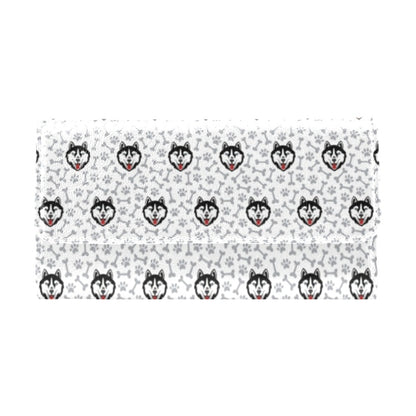 Siberian Huskies Print Design LKS305 Women's Trifold Wallet