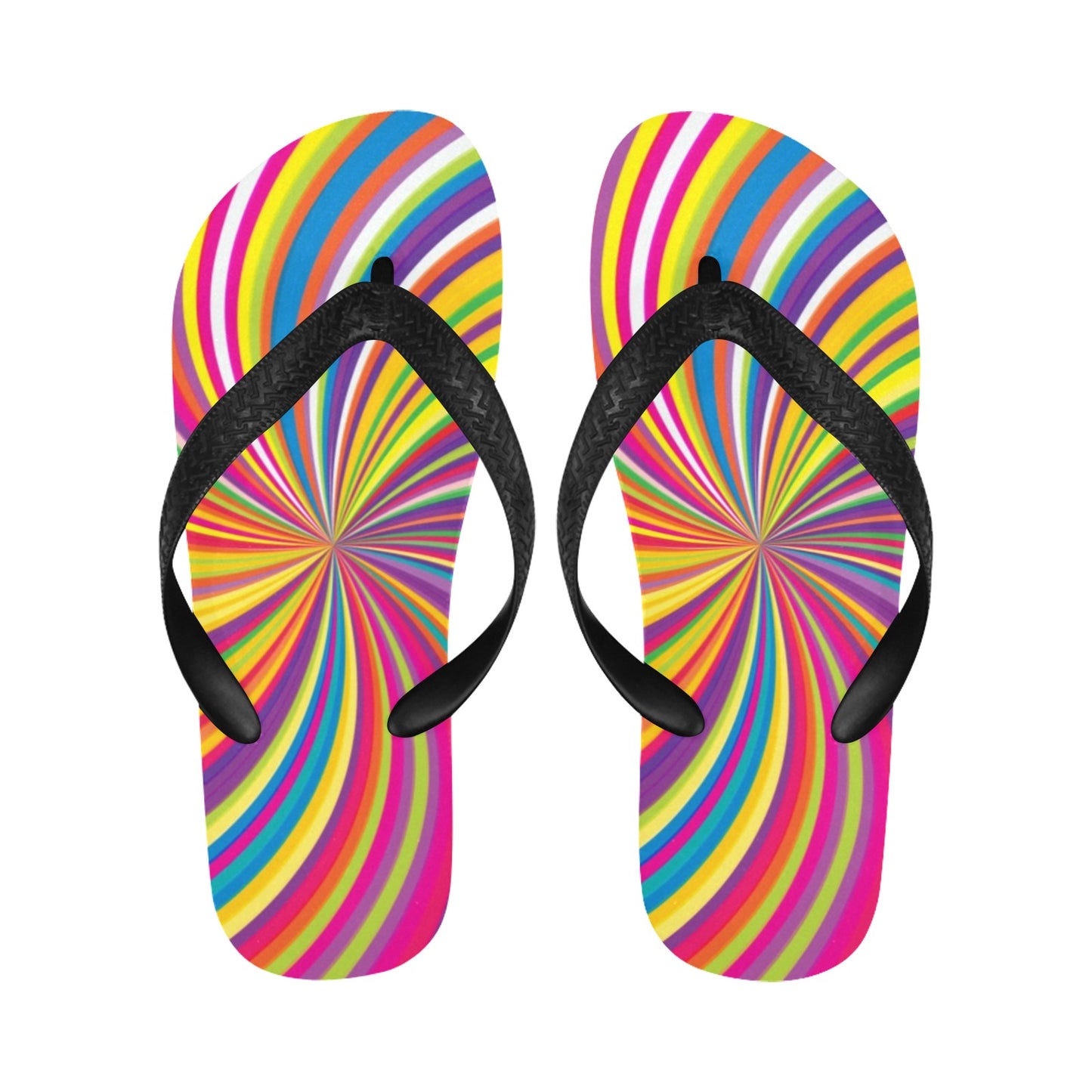 Vortex Print Design LKS301 Flip Flops