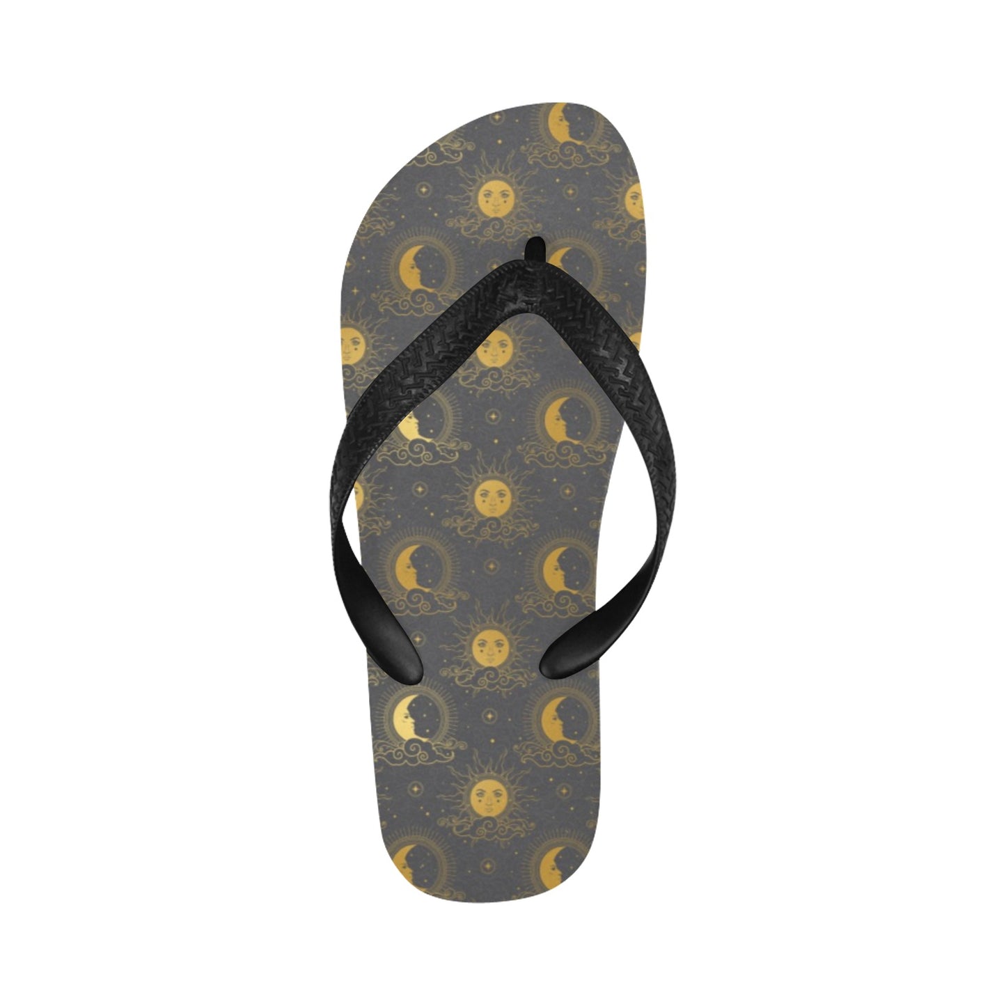 Sun Moon Print Design LKS305 Flip Flops