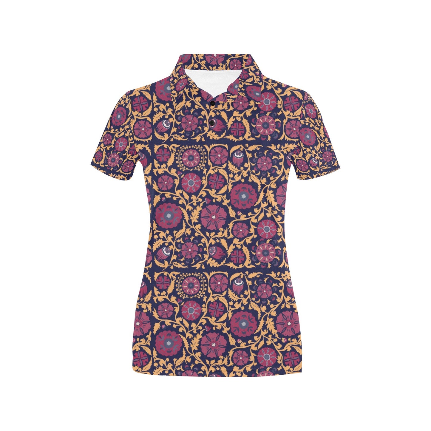 Suzani Print Design LKS303 Women's Polo Shirt