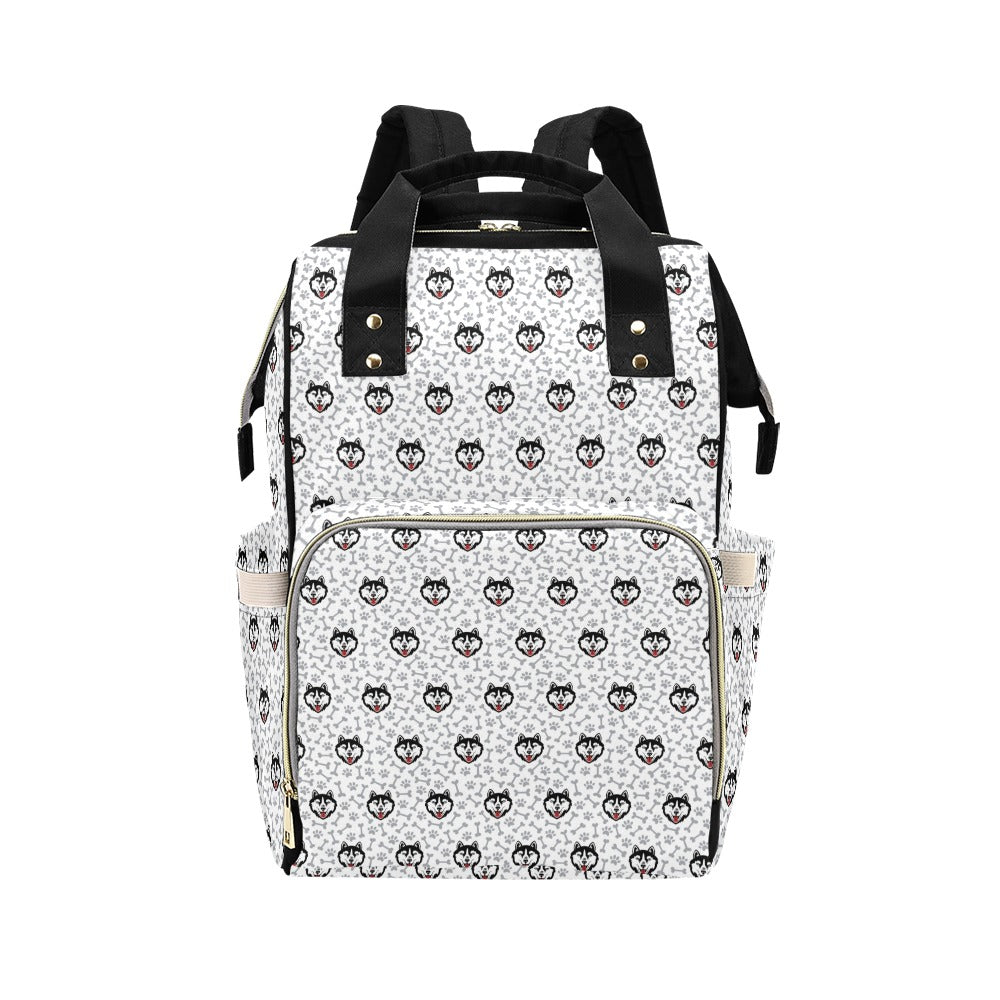Siberian Huskies Print Design LKS305 Diaper Bag Backpack
