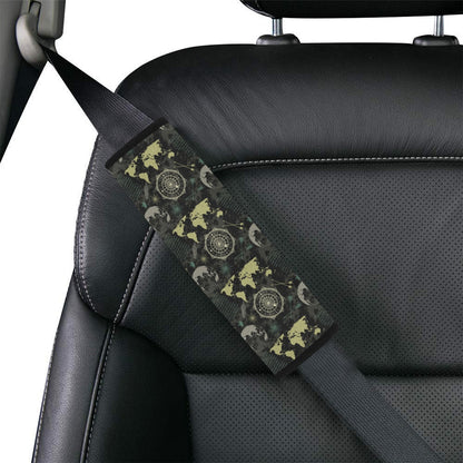 World Map Print Design LKS303 Car Seat Belt Cover