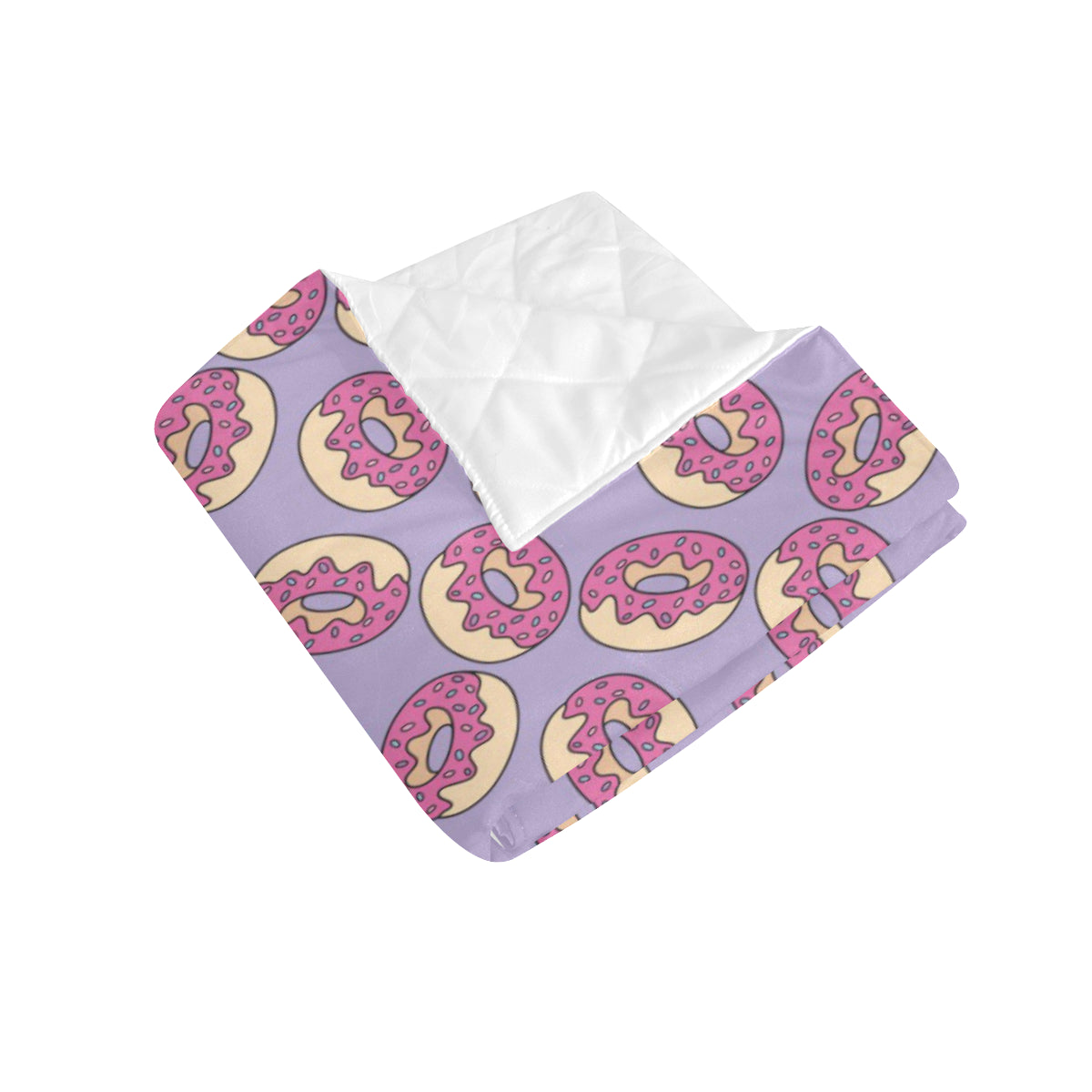 Donut Pattern Print Design DN015 Premium Quilt
