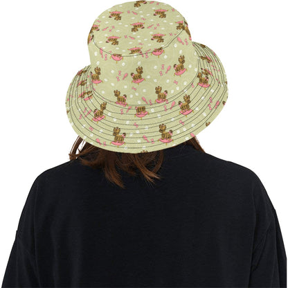 Yorkshire Cute Terriers Print Design LKS301 Unisex Bucket Hat