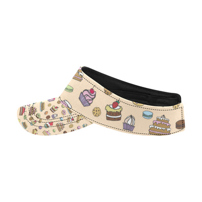 Cake Pattern Print Design 03 Unisex Sun Visor