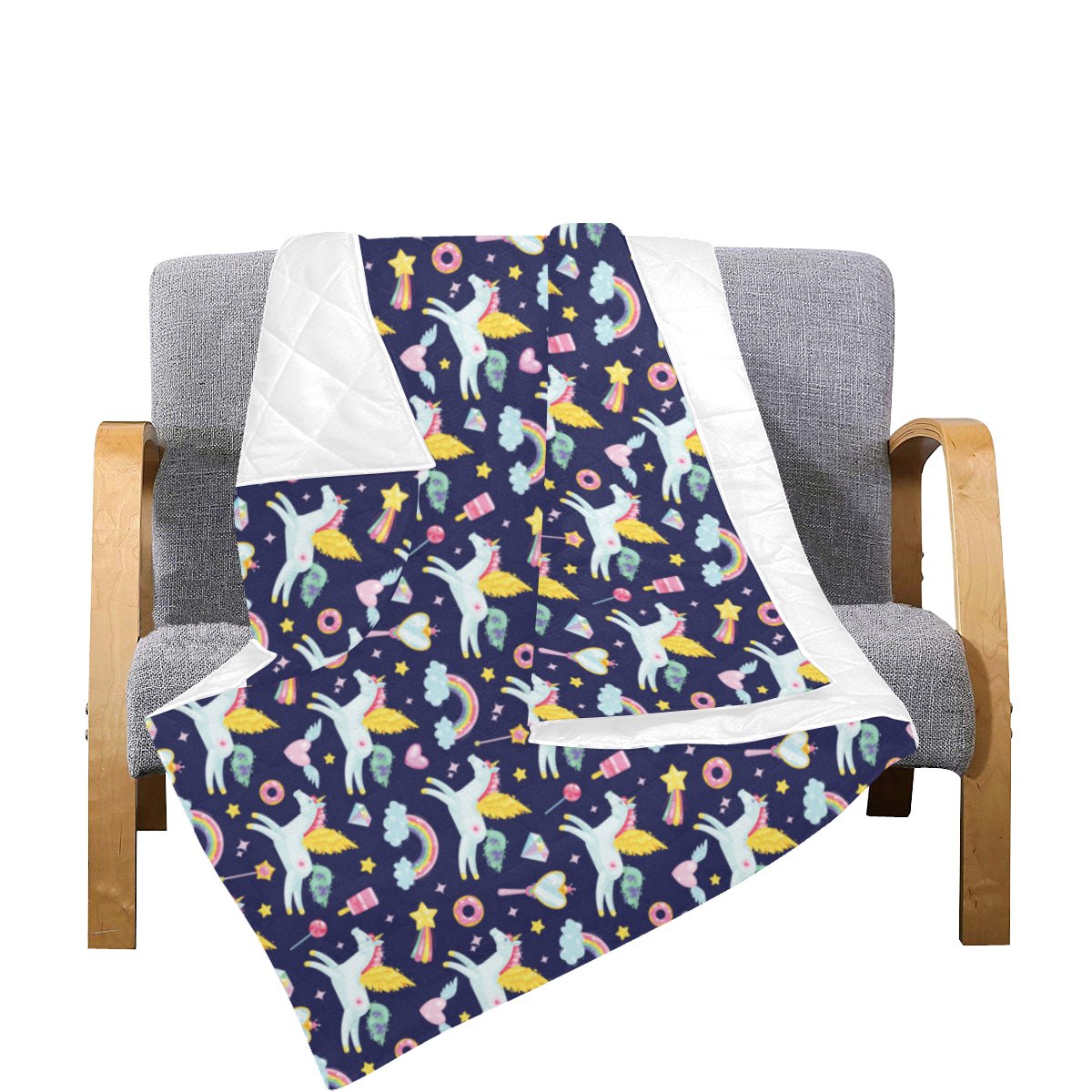Pegasus Pattern Print Design 05 Premium Quilt