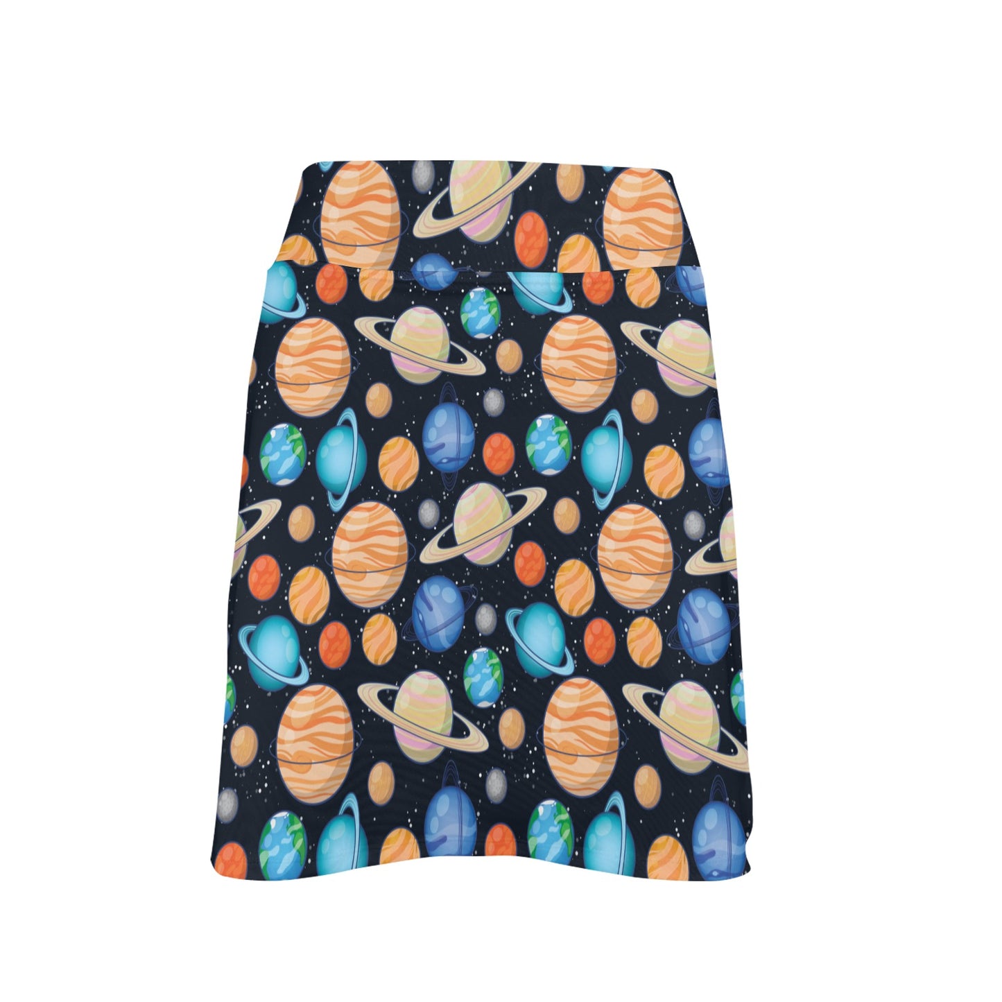 Planet Colorful Print Design LKS301 17" Golf & Pickleball Skort with Pockets