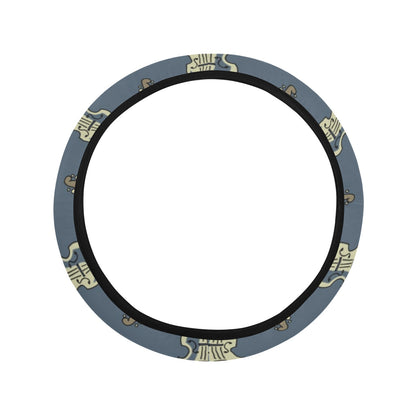 Violin Print Design LKS403 Steering Wheel Cover with Elastic Edge