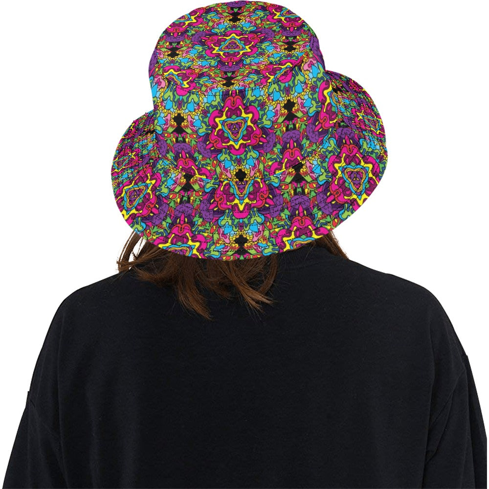 Trippy Print Design LKS303 Unisex Bucket Hat