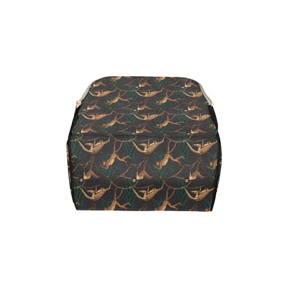 Monkey Pattern Print Design 02 Diaper Bag Backpack