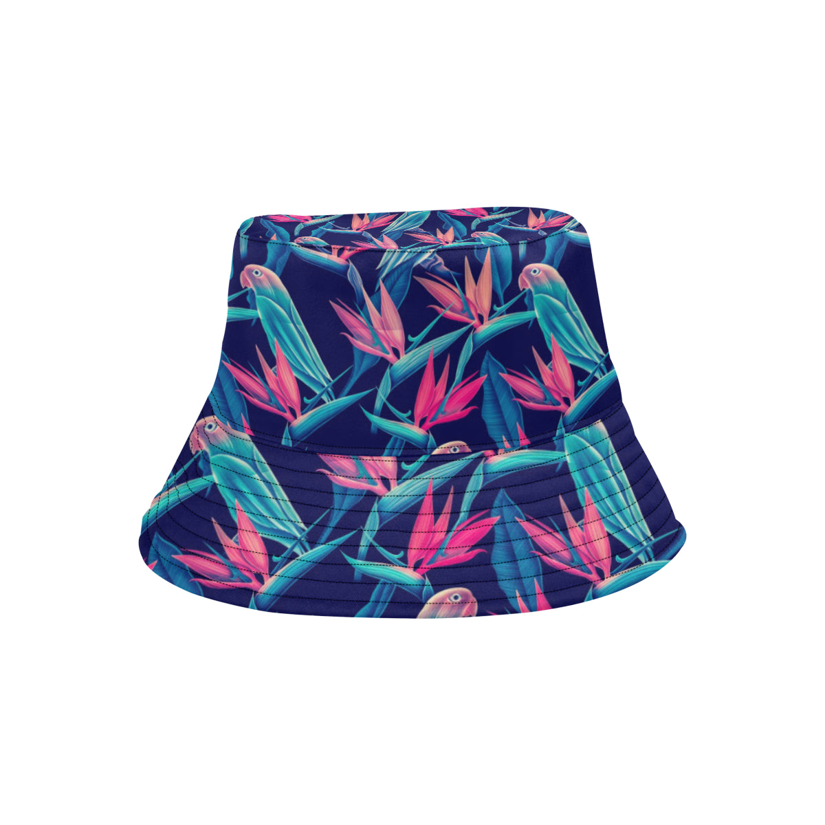 Tropical Flower Pattern Print Design TF024 Unisex Bucket Hat
