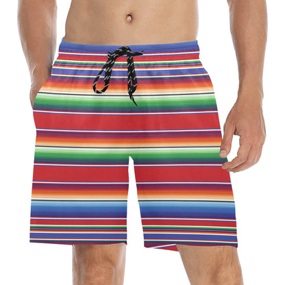 Serape Print Design LKS304 Men's Swim Trunks Beach Shorts