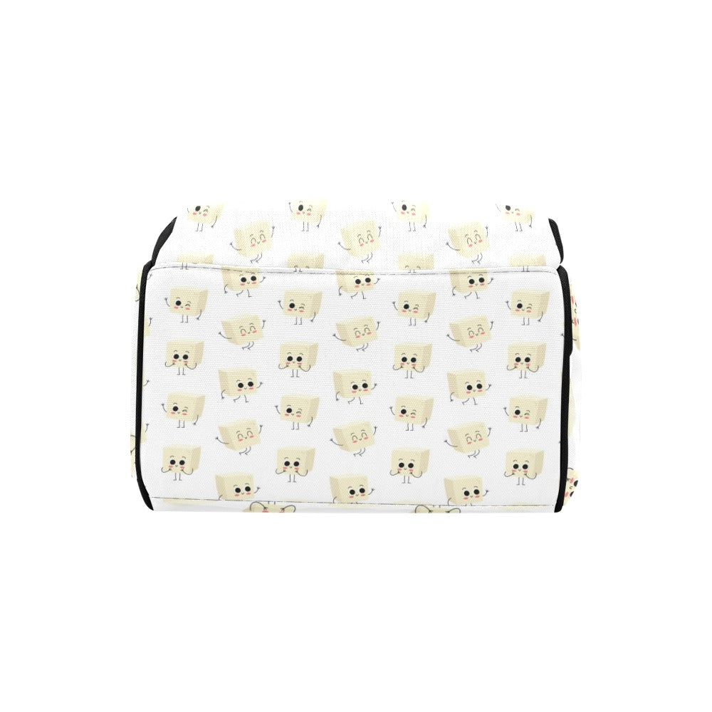 Tofu Print Design LKS301 Diaper Bag Backpack