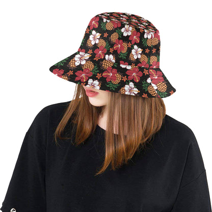 Hawaiian Themed Pattern Print Design H013 Unisex Bucket Hat