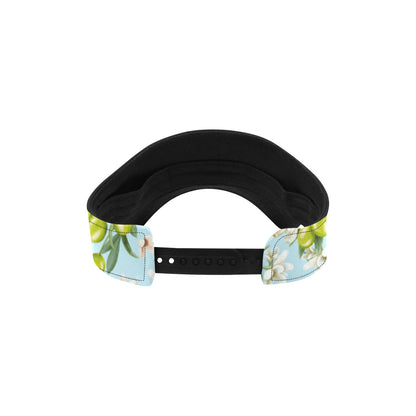 Elegant Olive Floral Print Unisex Sun Visor