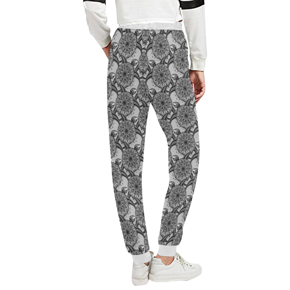 Tribal Turtle Polynesian Themed Print Unisex Sweatpants
