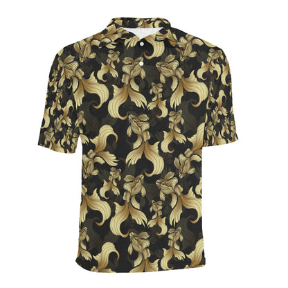 Goldfish Pattern Print Design 02 Men Polo Shirt