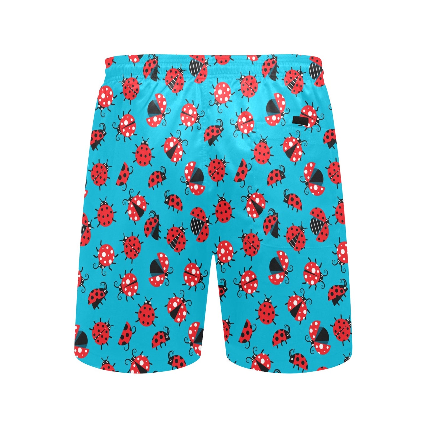 Ladybug Action Print Pattern Men's Swim Trunks Beach Shorts