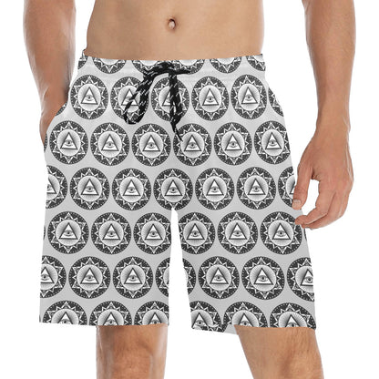 Third Eye Print Design LKS301 Men's Swim Trunks Beach Shorts