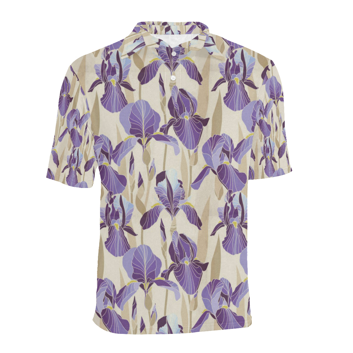 Iris Pattern Print Design IR02 Men Polo Shirt