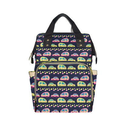 Camper Cute Camping Design No 3 Print Diaper Bag Backpack
