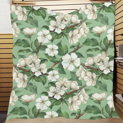 Apple blossom Pattern Print Design AB02 Premium Quilt