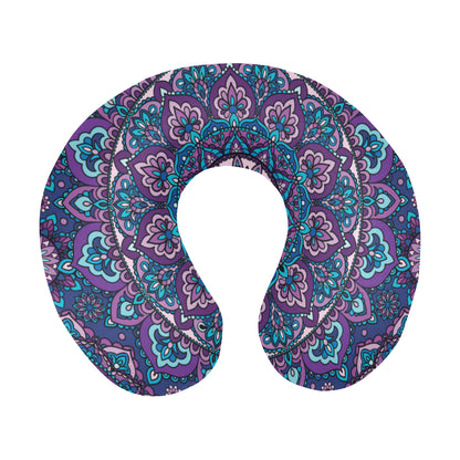 Medallion Pattern Print Design 05 U-Shaped Travel Neck Pillow