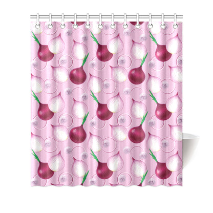 Onion Pattern Print Design A01 Shower Curtain